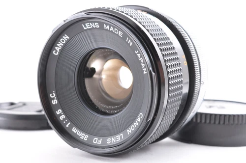 CANON FD 35mm F3.5 S.C. [ Excellent+5 ] MF Wide Angle Lens w/caps From JAPAN