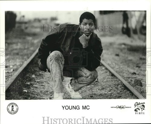 1990 Pressefoto Musiker Young MC - pip09605