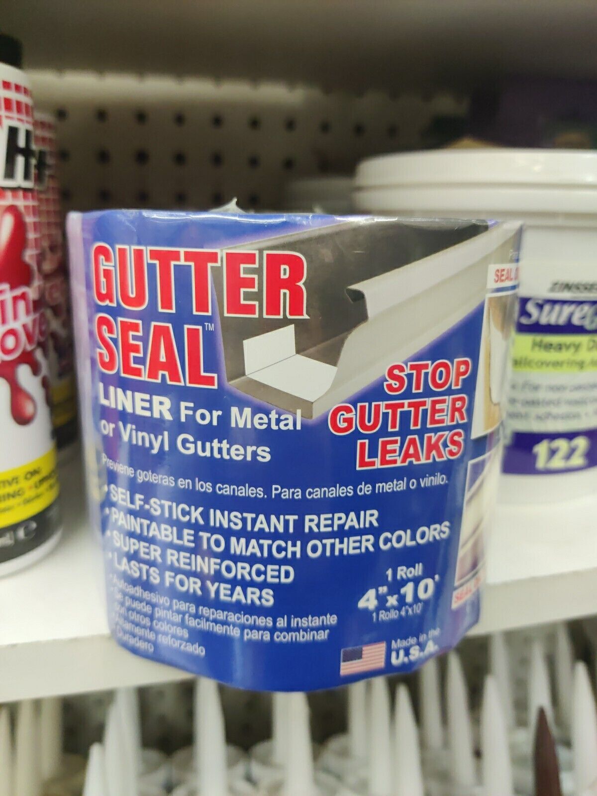 Instant Patch Gutter Gutter Seal For Metal Or Vinyl Gutters Self Stick Instant Repair - 4 In ...