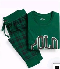 Polo Ralph Lauren Mens Long Sleeve Cotton Jersey Pajama Sleep Set NWT Sz Small