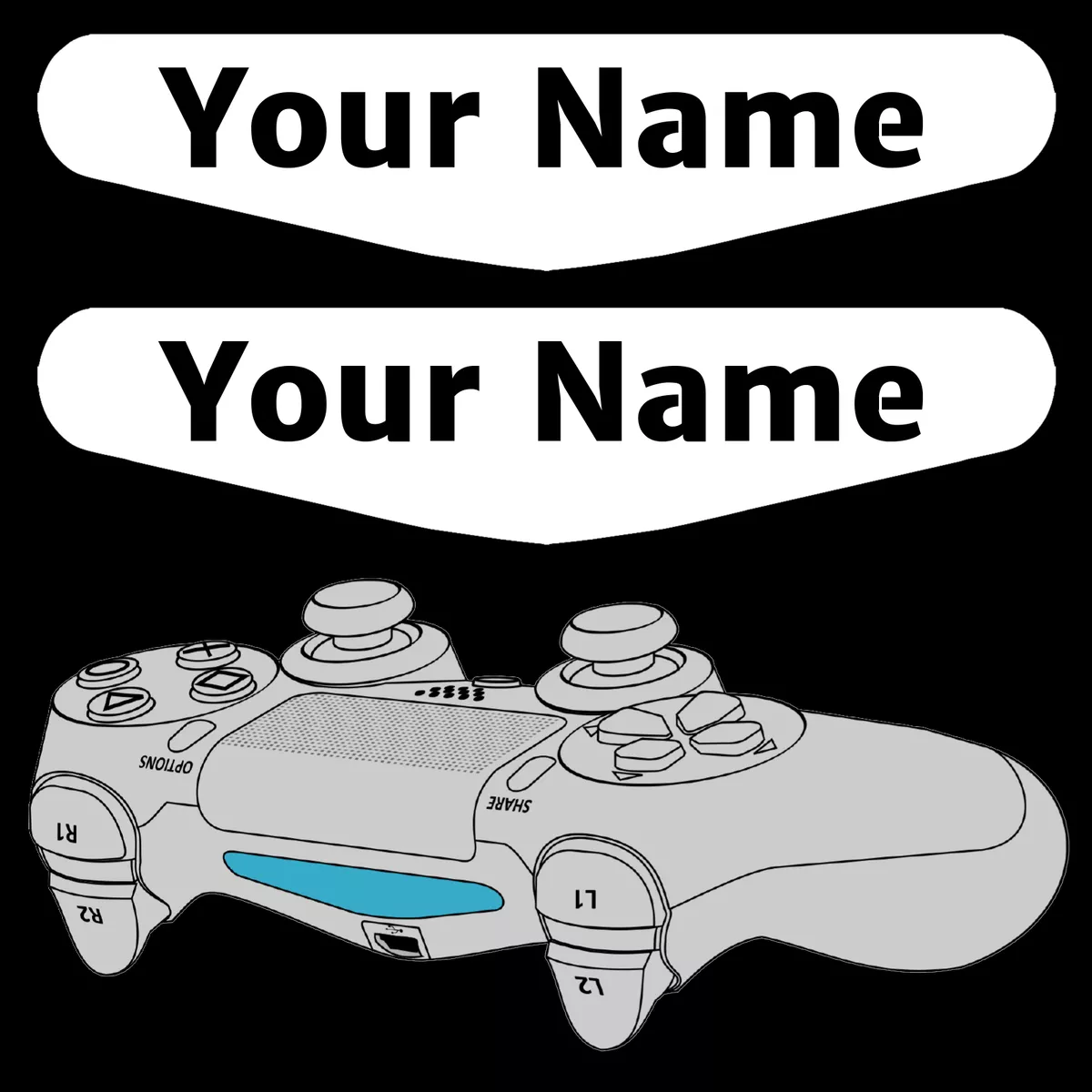 Stickers personnalisé pour manette PS4