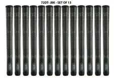 Set of 13 -Winn DRI-TAC 2.0 OVERSIZED Jet Black Golf Grip - 72DT-JBK