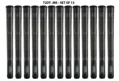 #ad Set of 13 Winn DRI TAC 2.0 OVERSIZED Jet Black Golf Grip 72DT JBK $119.41