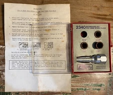 Vintage Classic American Tool Kit No. 2340 RETHREADER KIT FOR 14MM SPARK PLUGS