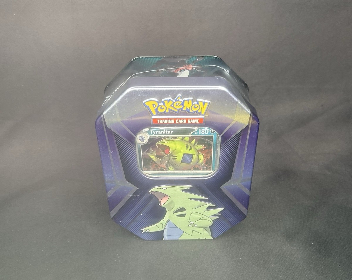 Tyranitar Triple Whammy Collectors Tin - Pokemon TCG - Factory Sealed
