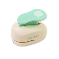 - 5/8 Inch Circle Scallop Punch with Lever Press Shape Hole Puncher for Paper