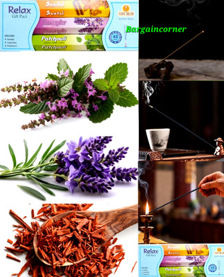 Räucherstäbchen (RELAX) natürlicher Duft Aroma Sandale Lavendel Patchouli Stäbchen