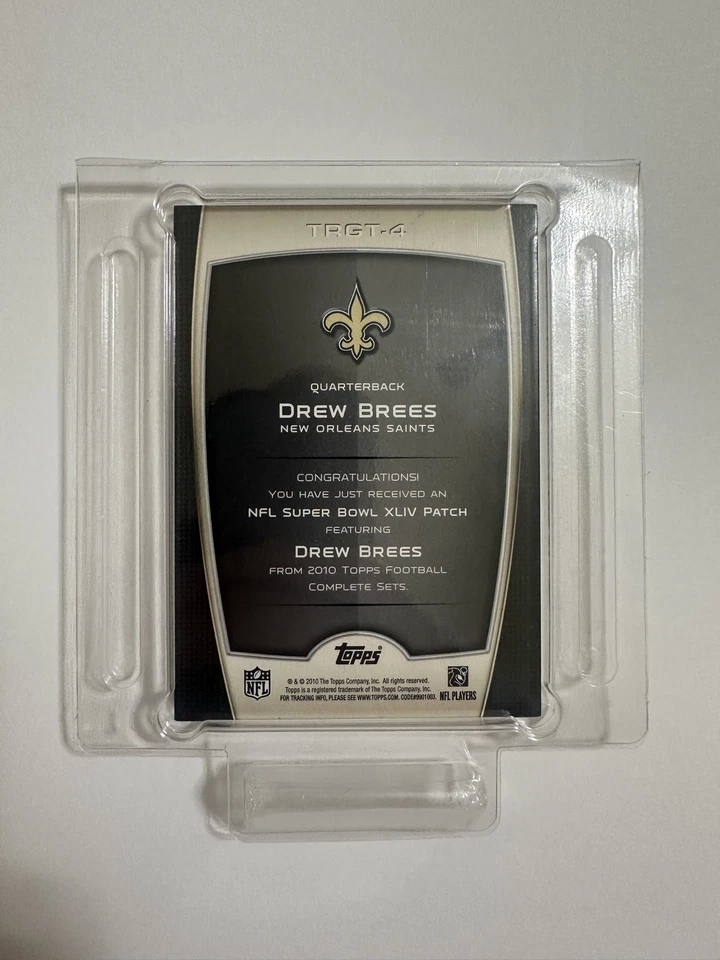 2010 Topps NFL Drew Brees Super Bowl XLIV Patch Target set New Orleans Saints  - Image 2 of 2