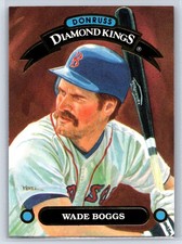 1991 Donruss Diamond Kings Wade Boggs Baseball Card #DK-9 Boston Red Sox HOF Raw