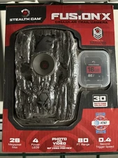 -NEW- Stealth Cam Fusion max 80ft 36mp Cellular trail camera NIB