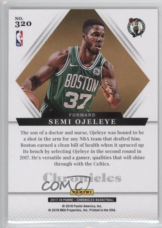 2017-18 Panini Chronicles Majestic Gold /10 Semi Ojeleye #320 Rookie RC - Image 2 of 2