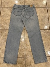 VTG 90s 32X32 LEE Jeans DISTRESSED 100 Cotton Light Wash Pants Faded Straight