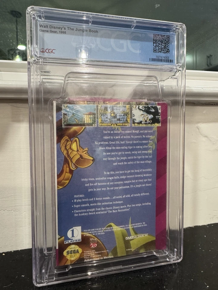 Walt Disney’s The Jungle Book – Sega Game Gear (1998 Majesco, Mexico) – CGC 9.8 - Image 2 of 2