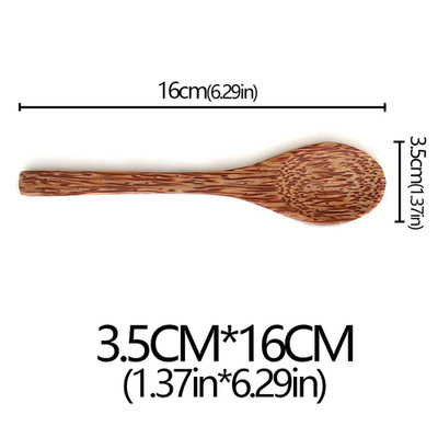 Coconut Shell Bowl Natural Old Coconut Shell Wooden Rice Bowl Spoon Fruit Produc
