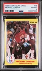 1986 STAR COURT KINGS #18 MICHAEL JORDAN ROOKIE RC PSA 8
