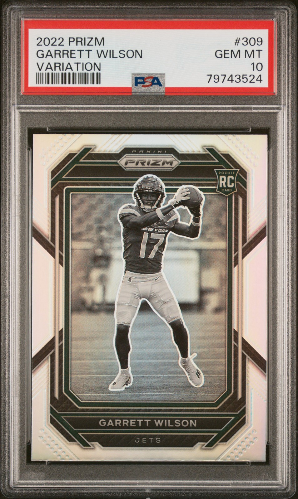 2022 Panini Prizm Garrett Wilson #309 Variation RC PSA 10 Jets