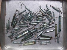 ELEKTRONIK TEILE*ALTE REED KONTAKTEN KONVOLUT*GLAS GEHÄUSE*BASTLER*HANDWERKER