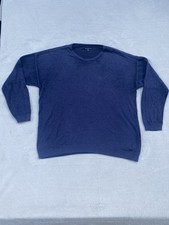 Mens John Varvatos Sweater Navy Blue Cotton Crew Neck Sz XXL