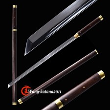 Espada Shirasaya afilada de palo de rosa de 40" T10 acero recta japonesa Ninjato Full Tang
