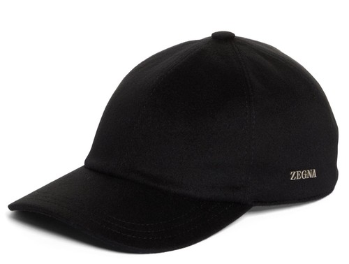 ZEGNA Men's Cashmere Baseball Cap Medium