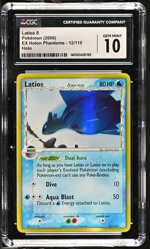Latios δ graded CGC 10 for sale on eBay