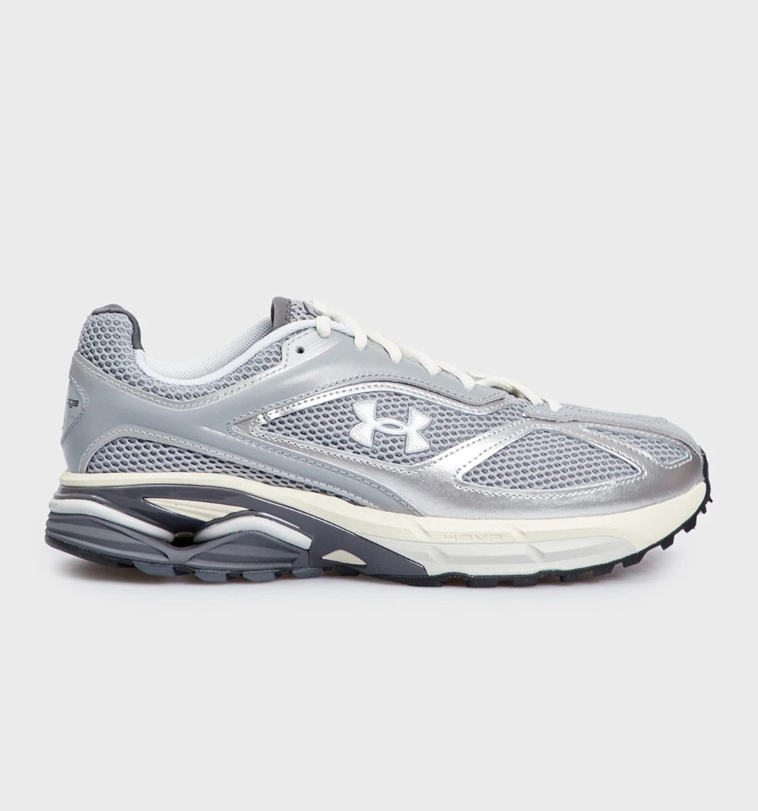 Under Armour Apparition Athletic Shoe Mens 9.5 Steel Metallic Silver Run Running Under Armour HOVR Apparition Running Shoes Metallic Silver  main image 3