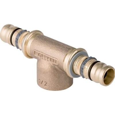 Geberit Mepla T-Stück 90 Grad mit IG d 16xRp1/2x16, Rotguss 601360005