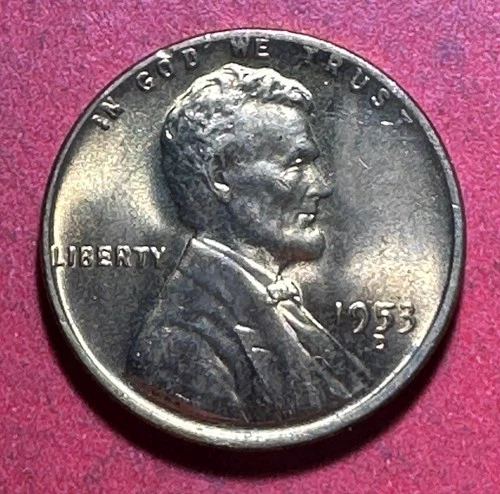 1953D Choice Uncirculated LINCOLN CENT "FULL RED" "Denver" Coin!