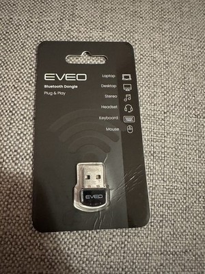 EVEO Bluetooth 5.0 Dongle Adapter for Windows PC Stereo Headset Keyboard Mouse