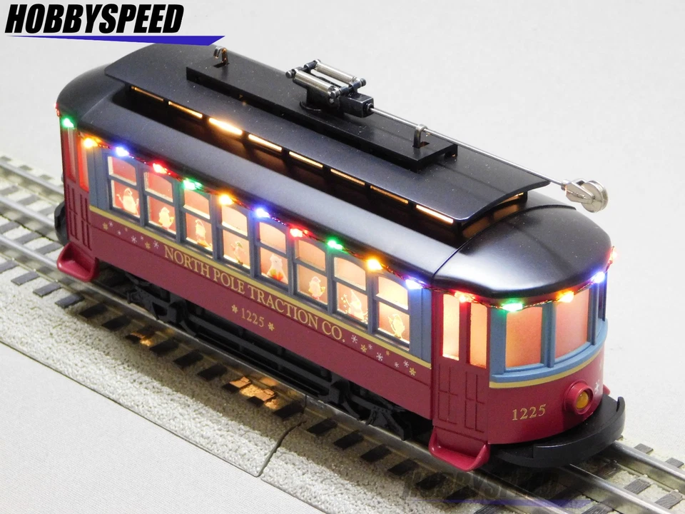 MTH RAILKING NORTH POLE BUMP-N-GO TROLLEY W/LEDS O GAUGE street car 30-5255 NEW - Image 4 of 4