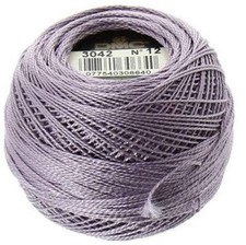DMC Pearl Cotton 131 Yard Ball - Size 12 - Color 3042 Light Antique Violet