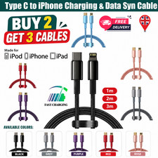Type C to iPhone PD Fast Charger Cable Lead For iPhone 14 13 12 11 Pro Max XR X