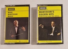 Mantovani Cassette Tape x2 Golden Hits 1967/More Mantovani Magic 1972