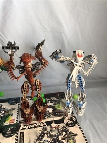 LEGO VINTAGE BIONICLE 6 Piraka 8900 8901 8902 8903 8904 8905 100% complete books