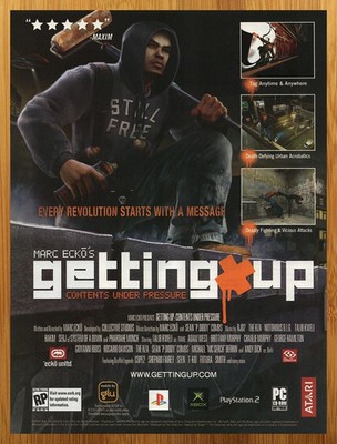 2005 Marc Ecko's Getting Up PS1 PS2 Xbox PC Vintage Print Ad/Poster Game FRAMED