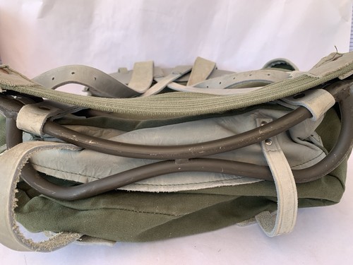 Canvas Back Pack Leather Straps Metal Back Support Camping Hunting Hiking PNW - Picture 17 of 22
