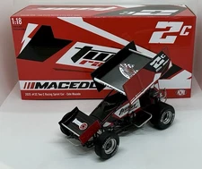 2025 1/18 #2c Cole  Macedo “Two C Racing” Racing Sprint Car Same Day Shipping