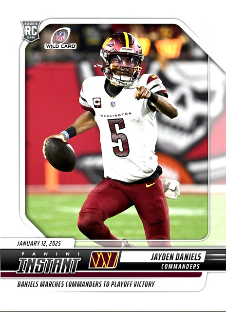 Jayden Daniels 2024 Panini Instant Rookie “1 Of 3853” Rookie Card #264 MINT RC!