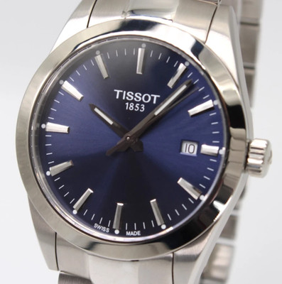 TISSOT Gentleman T127.410.11.041.00 Quartz Blue Dial Men's Watch 40mm