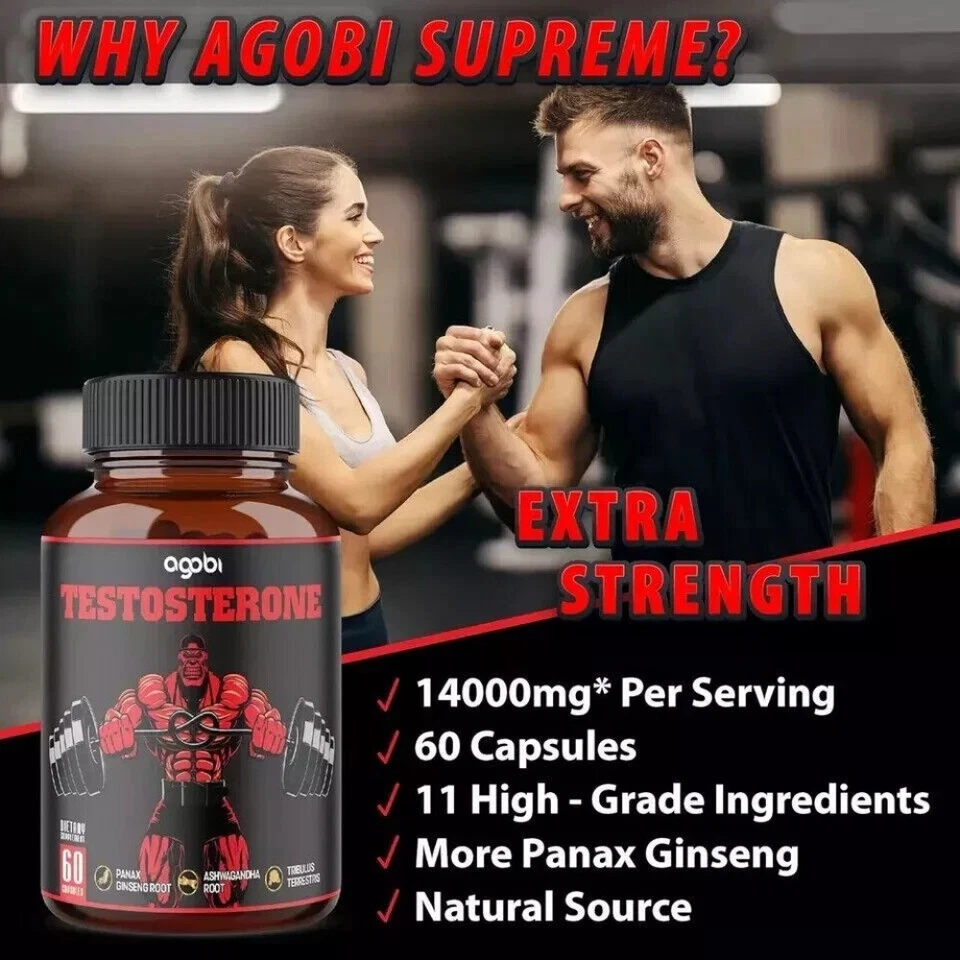 2X Legal STEROID ANABOLIC Pill BULKING Testosterone Booster MUSCLE GROW,11 Herbs - Image 3 of 4