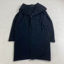 Tricot Comme Des Garcons Coat 100 Wool Shawl Collar Black Women Size JPN-M