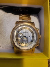 Invicta Specialty 15216 Men's Roman Numeral Chronograph Gold & Silver Tone Watch