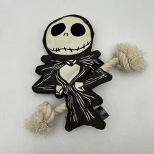 Nightmare Before Christmas Jack Dog Toy Fetch For Pets 10" Plush Rope