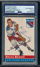 1954-55 Topps #3 Harry Howell HOF signed auto autograph PSA/DNA vintage bp sig