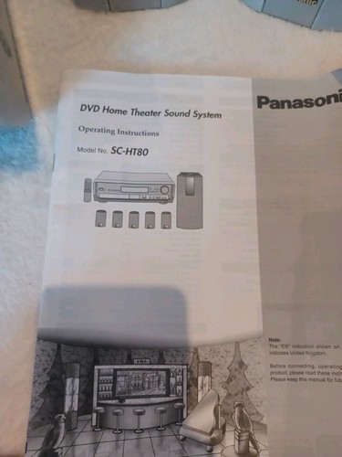 Panasonic SC HT80 DVD Home Theater impianto audio altoparlanti telecomando testato manuale - Foto 5 di 13