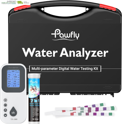 #ad 7 in 1 Digital Water Testing Kit 50 Strips Hot Tub Test Kit Digital Pool Water $351.20