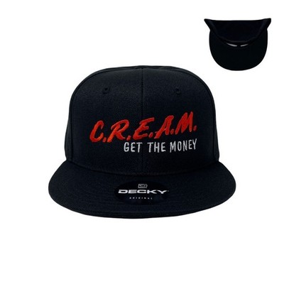 C.R.E.A.M. Get The Money Snapback Hat All Black