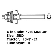 Pto Tractor Cv Half Fits 1517 1518 2018 Cx15 Cx20 Hx15 Hx20 Aw30770 Aw30770-a
