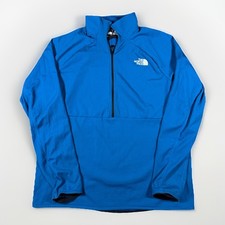 Mens North Face Summit 1/2 Zip Futurefleece Fleece Sweater Pullover Jacket Blue