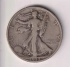 1933-S WALKING LIBERTY HALF DOLLAR 90% SILVER SAN FRANCISCO .50¢ UNITED STATES